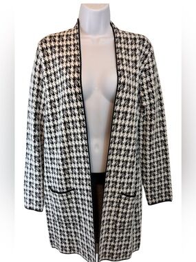 Nine West Houndstooth Sweater Jacket Women’s XS